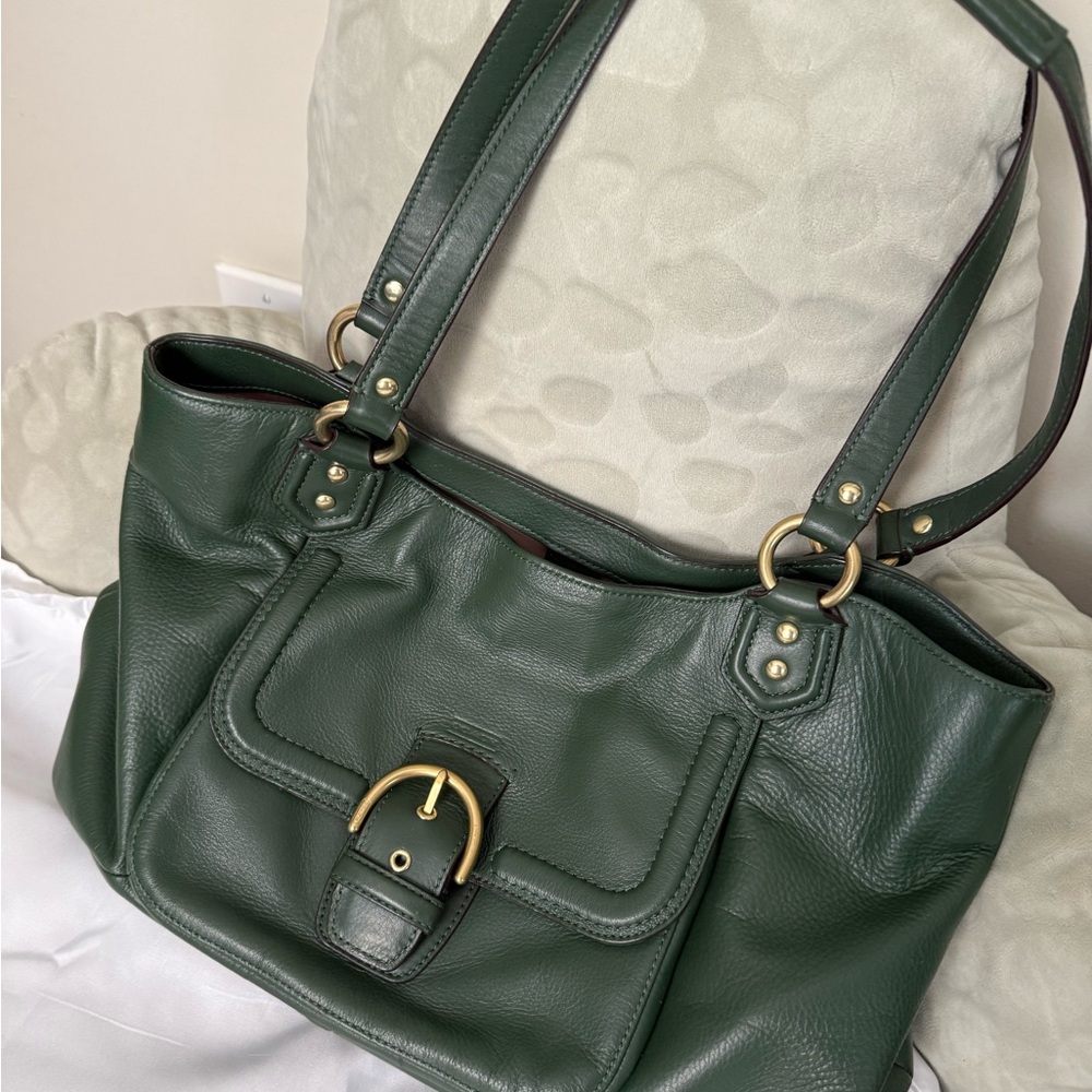 Coach Campbell Forest Green bag F24961